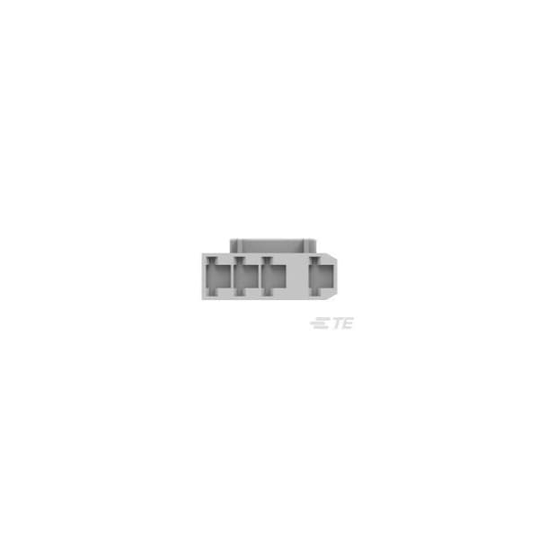 Te Connectivity FASTON 250 REC HSG 4 CIR NYLON WHITE - 521498-5