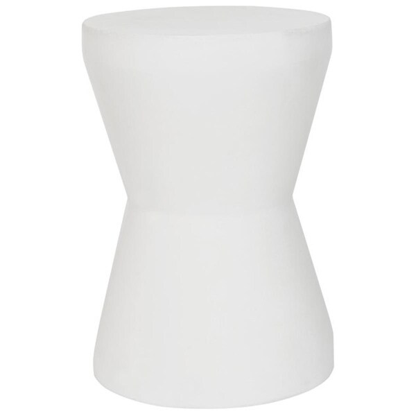 Safavieh Torre Concrete Accent Table- Ivory - 17.3 x 12.2 x 12.2 in. - VNN1001B