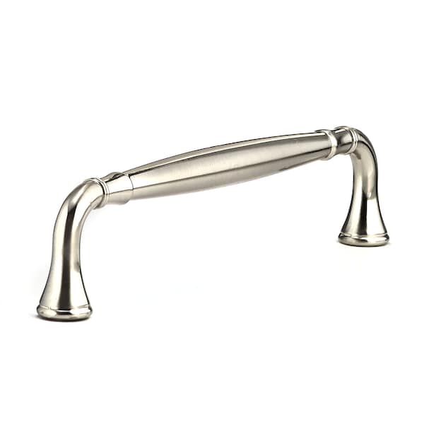 Richelieu 6-5/16 in. (160 mm) Center-to-Center Brushed Nickel Traditional Drawer Pull - BP790160195