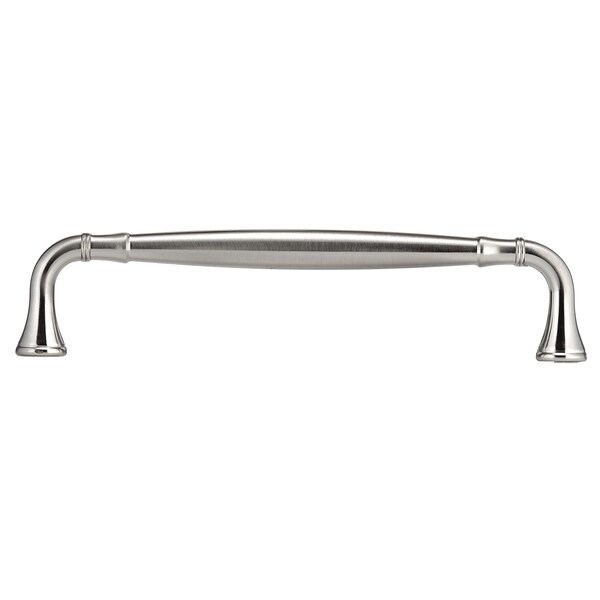Richelieu 6-5/16 in. (160 mm) Center-to-Center Brushed Nickel Traditional Drawer Pull - BP790160195