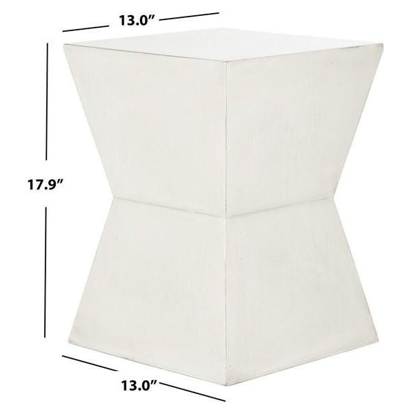Safavieh Lotem Accent Table, White Birch - 17.9 x 13 x 13 in. - AMH6618C