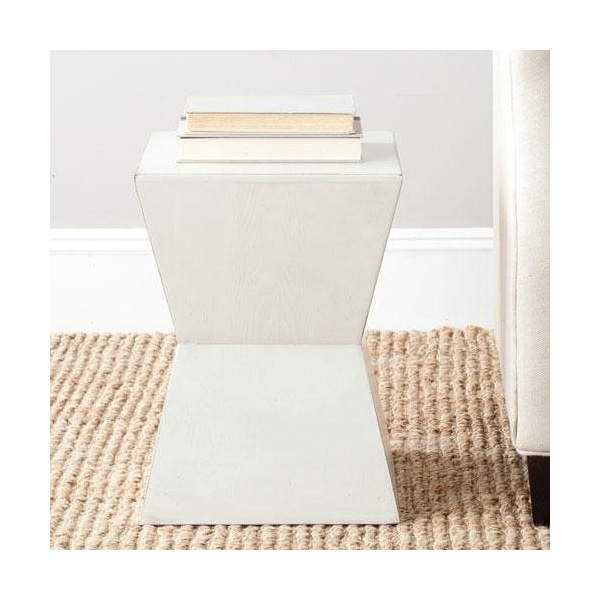 Safavieh Lotem Accent Table, White Birch - 17.9 x 13 x 13 in. - AMH6618C