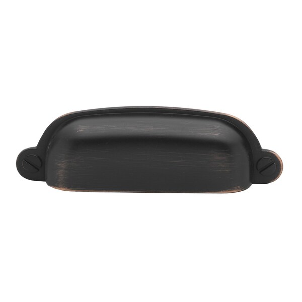 Gliderite Hardware 3-1/2 in. Center to Center Bin Pull Oil Rubbed Bronze - 4767-ORB-1