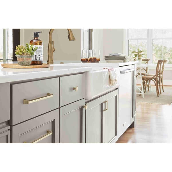 Amerock Appoint 7-9/16 in 192 mm Center-to-Center Golden Champagne Cabinet Pull - BP36761BBZ