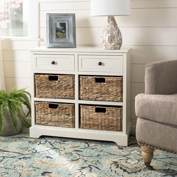 Safavieh Harry Storage Unit - Distressed Cream - AMH5702C