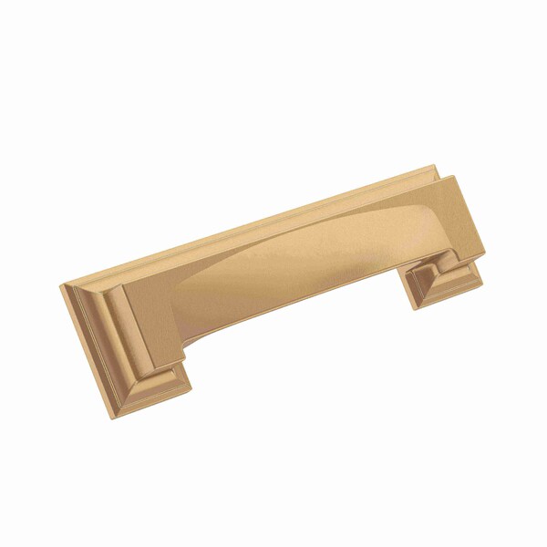 Amerock Appoint 3 in & 3-3/4 in 76mm & 96 mm Center-to-Center Champagne Bronze Cabinet Cup Pull - BP36762CZ