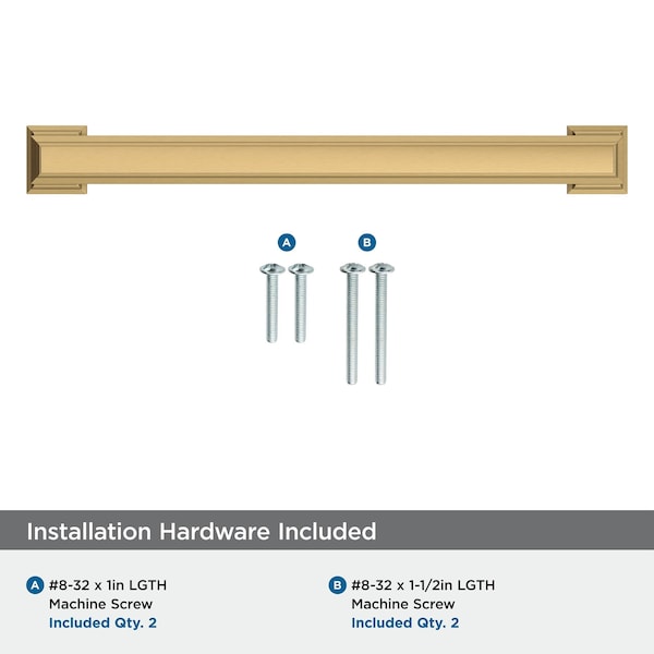 Amerock Appoint 6-5/16 inch 160mm Center-to-Center Champagne Bronze Cabinet Pull - BP37360CZ