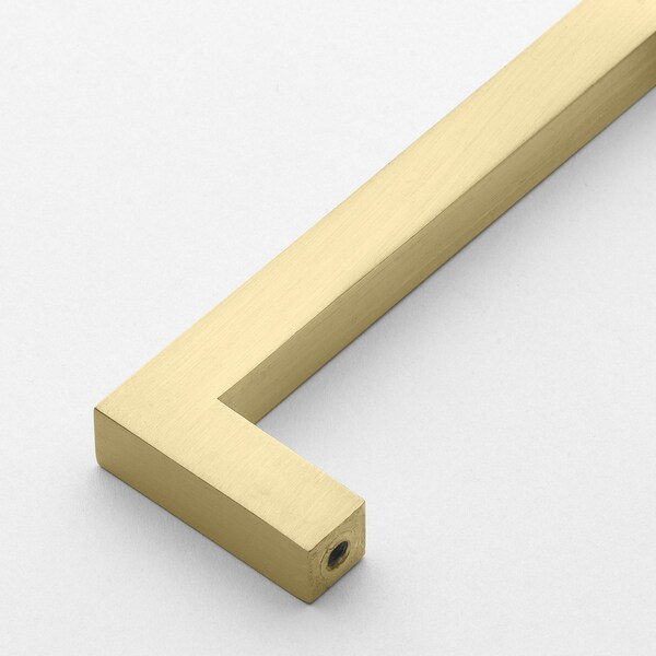 Gliderite Hardware 12-5/8 in. Center to Center Solid Square Bar Pull Satin Gold - 21683-320-SG-1