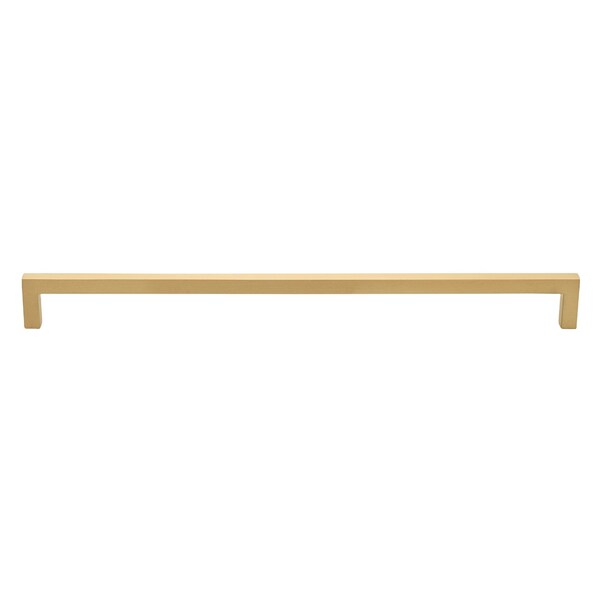 Gliderite Hardware 12-5/8 in. Center to Center Solid Square Bar Pull Satin Gold - 21683-320-SG-1