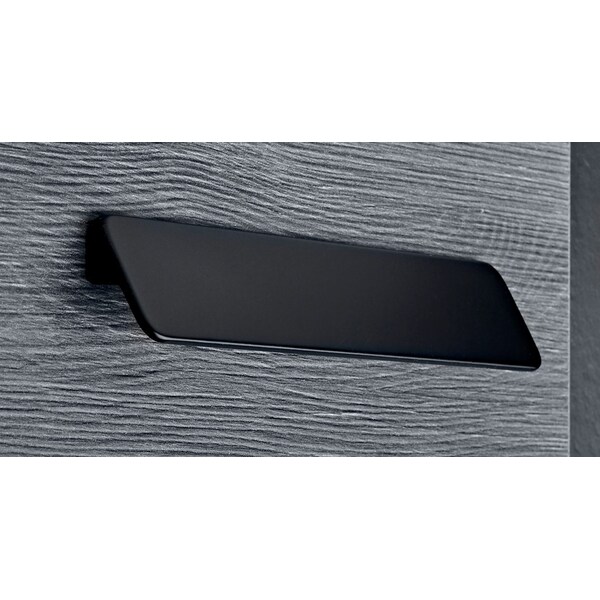 Richelieu 1 1/4 in to 5 1/16 in (32 mm to 128 mm) Center-to-Center Matte Black Contemporary Drawer Pull - 788896900