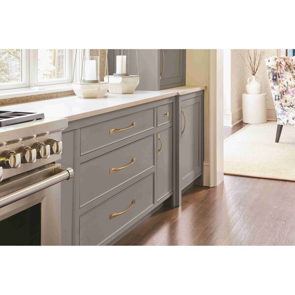 Amerock Uprise 7-9/16 in 192 mm Center-to-Center Champagne Bronze Cabinet Pull - BP36919CZ