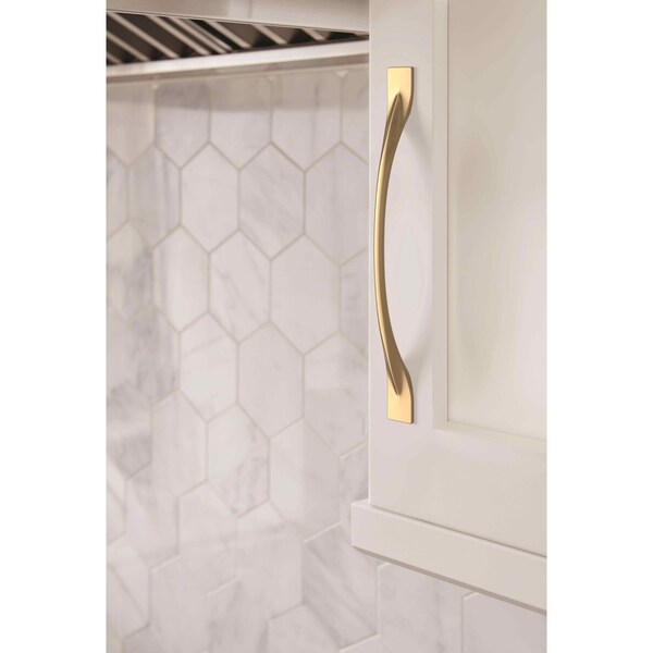 Amerock Uprise 7-9/16 in 192 mm Center-to-Center Champagne Bronze Cabinet Pull - BP36919CZ