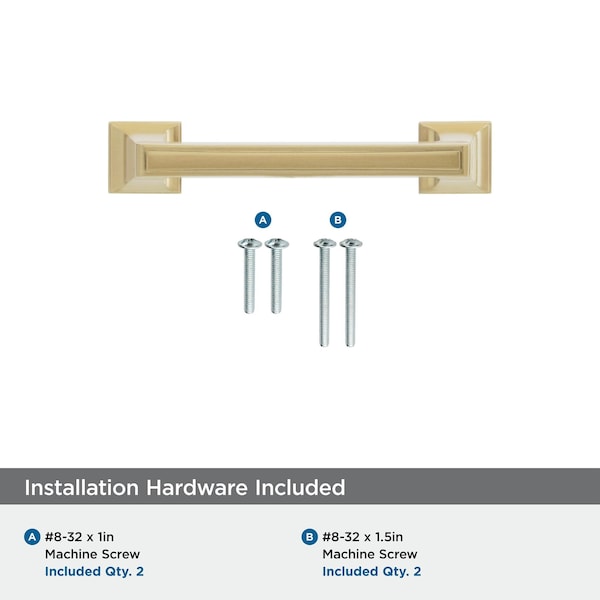 Amerock Mulholland 3 in 76 mm Center-to-Center Champagne Bronze Cabinet Pull - BP53030CZ