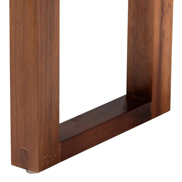 Bali & Pari Jerilyn Modern Bohemian Two-Tone Seagrass and Acacia Wood Accent Bench - 240-13461-ZORO