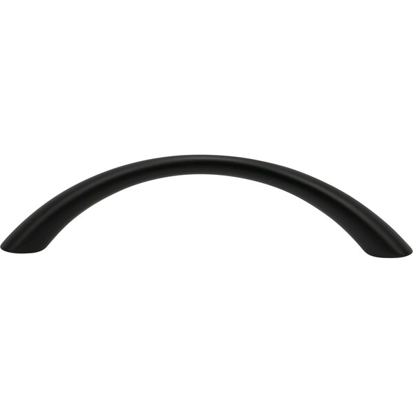 Designperfect 3-3/4'' Center-to-Center Arch Pull, Matte/Flat Black, 25PK - DPA25H383BLK