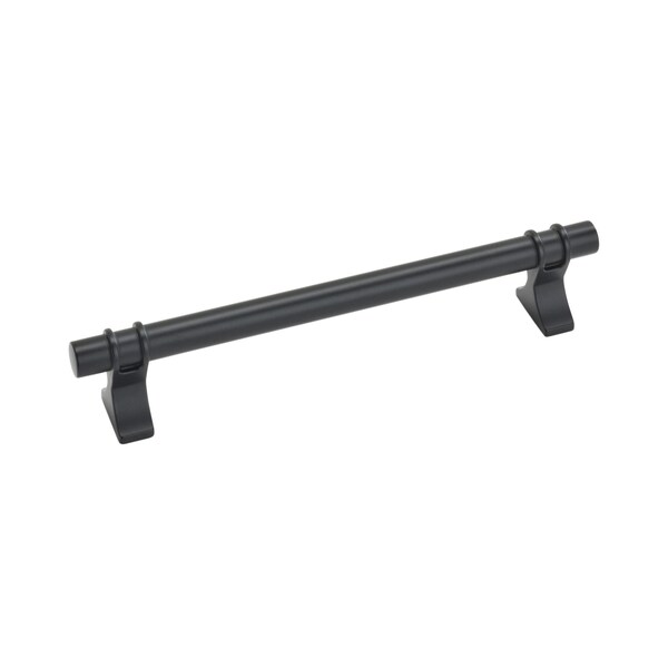 Amerock Davenport 6-5/16 in 160 mm Center-to-Center Matte Black Cabinet Pull - BP36607MB
