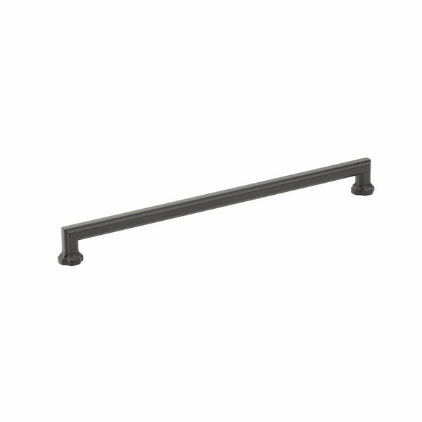 Schaub 12in Center to Center Empire Cabinet Pull Matte Black Finish - 887-MB