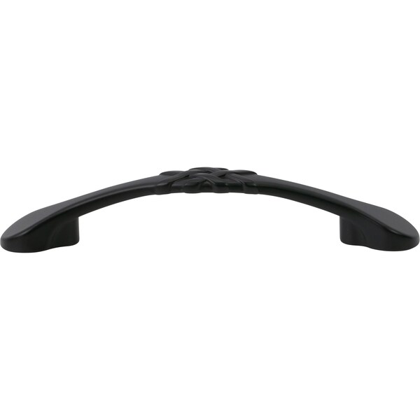 Designperfect 3-3/4'' Center-to-Center Arch Pull, Matte/Flat Black - DPA-L663BLK