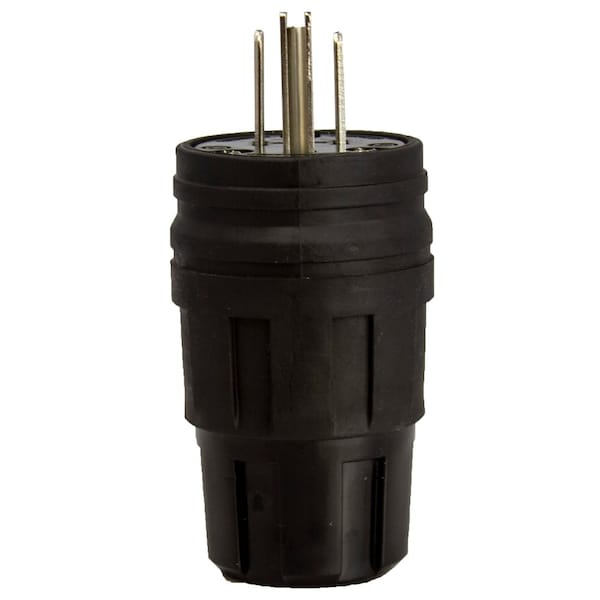 Ericson PLG-15AMP-125V STR BLADE BLK 1510-PW6P - 1510-PW6P-BLK