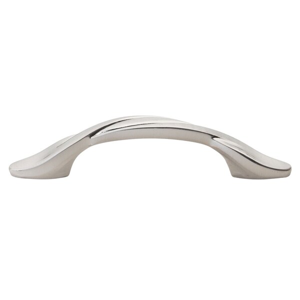Gliderite Hardware 3 in. Classic Twisted Pull Cabinet Hardware Handle - 87340-SN, 25PK - 87340-SN-25
