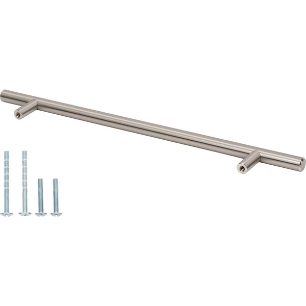 Designperfect 8-13/16'' Center-to-Center Bar Pull, Brushed Satin Nickel, 25PK - DPA25T207SNB