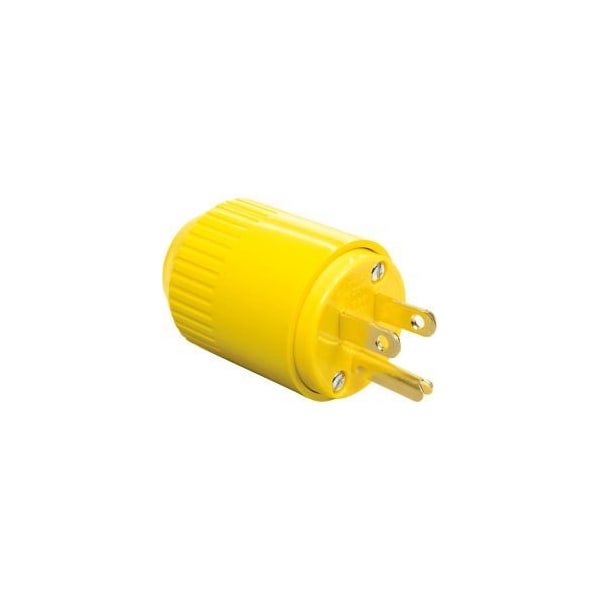 Bryant Bryant 5965BY TECHSPEC® Straight Blade Plug, 15A, 125V, Yellow Thermoplastic - 5965BY