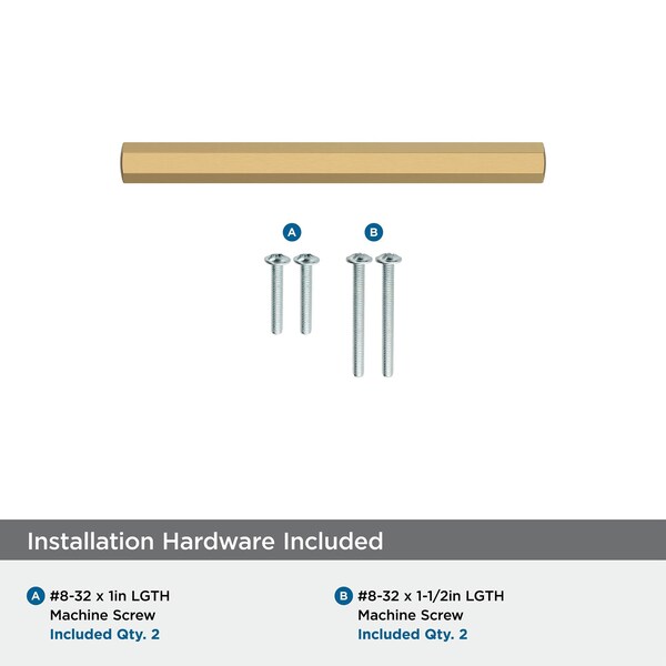 Amerock Caliber 3 inch 76mm Center-to-Center Champagne Bronze Cabinet Pull - BP37365CZ