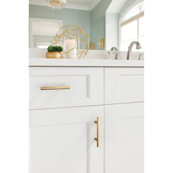 Amerock Caliber 3 inch 76mm Center-to-Center Champagne Bronze Cabinet Pull - BP37365CZ