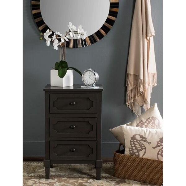 Safavieh Rosaleen Side Chest- Grey - 26.75 x 13.5 x 17 in. - AMH5723A