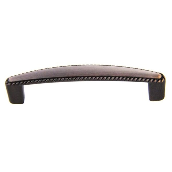 Crown 4-3/5" Deco Cabinet Pull with 3-3/4" Center to Center Oil Rubbed Bronze Finish - CHP8136610B