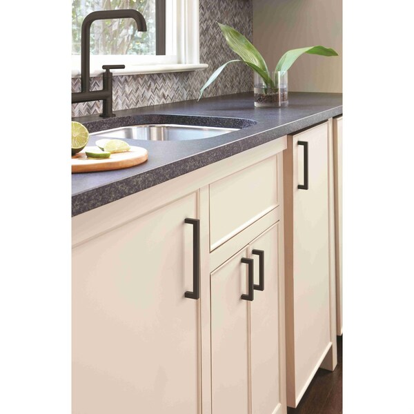 Amerock Monument 5-1/16 inch 128mm Center-to-Center Matte Black Cabinet Pull, 10PK - 10VMP36571FB