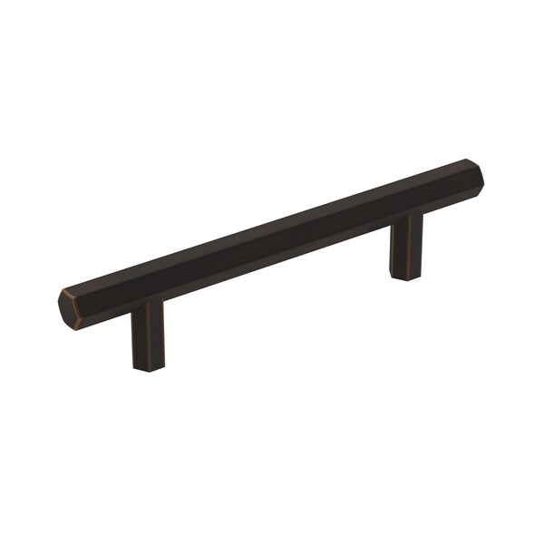 Amerock Caliber 3-3/4 in 96 mm Center-to-Center Oil Rubbed Bronze Cabinet Pull - BP36873ORB