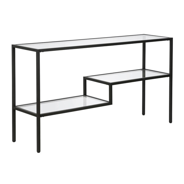 Hudson & Canal Henn &amp; Hart  Lovett Blackened Bronze Console Table - 30 x 55 x 14 in. - AT0637