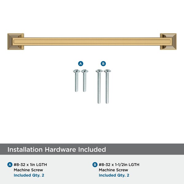 Amerock Mulholland 8 inch 203mm Center-to-Center Champagne Bronze Cabinet Pull - BP53535CZ