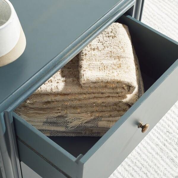 Safavieh Blaise Accent Stand- Steel Teal - 26 x 22 x 22 in. - AMH6605C
