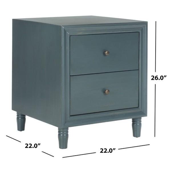 Safavieh Blaise Accent Stand- Steel Teal - 26 x 22 x 22 in. - AMH6605C