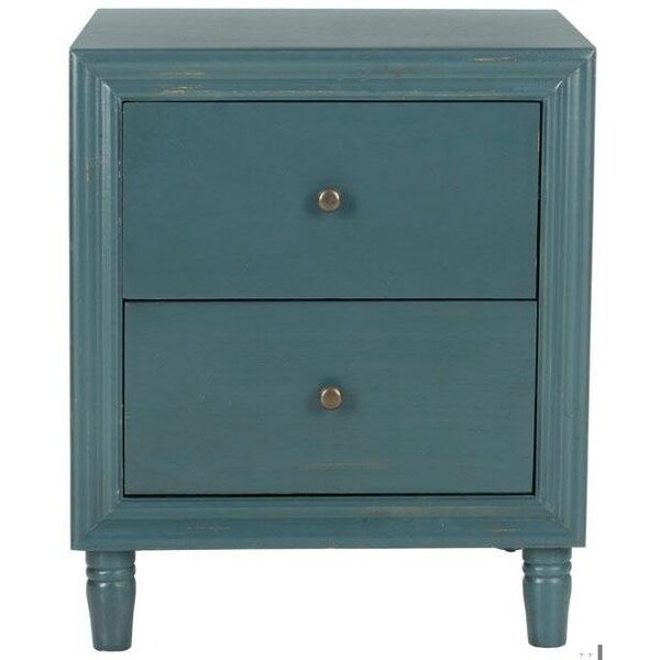 Safavieh Blaise Accent Stand- Steel Teal - 26 x 22 x 22 in. - AMH6605C