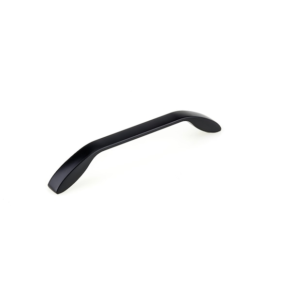 Richelieu 6 5/16 in (160 mm) Center-to-Center Matte Black Contemporary Drawer Pull - BP9455160900