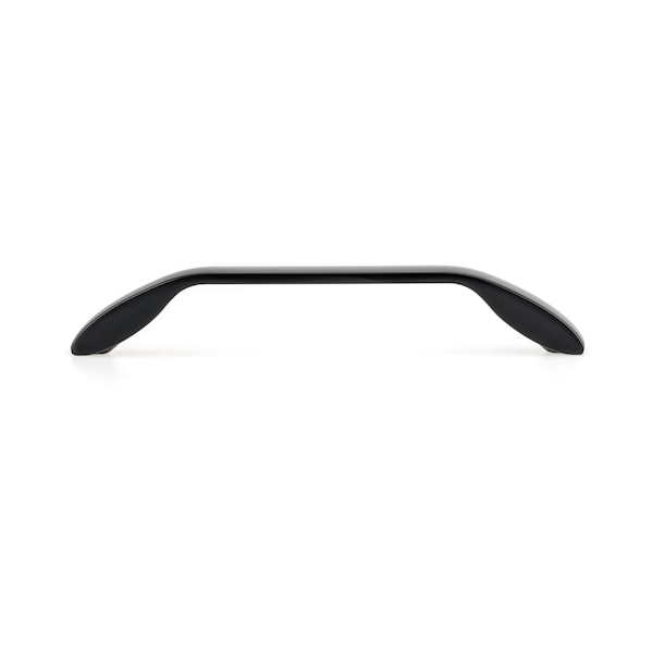 Richelieu 6 5/16 in (160 mm) Center-to-Center Matte Black Contemporary Drawer Pull - BP9455160900