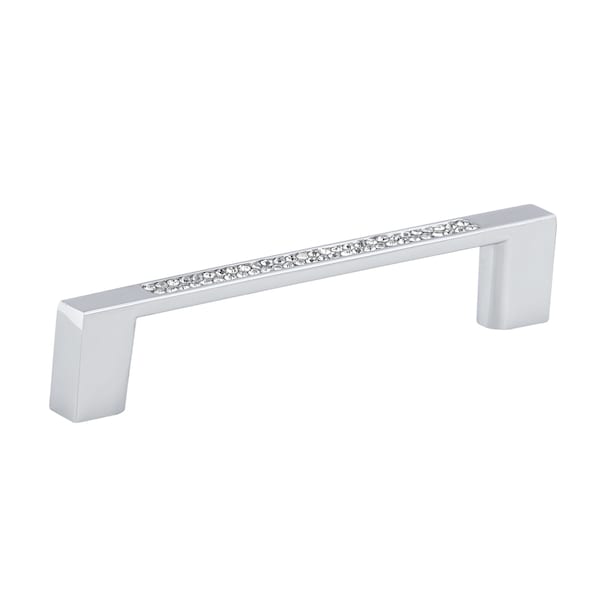 Richelieu 3 3/4 in (96 mm) Center-to-Center Chrome, Crystal Contemporary Cabinet Pull - BP353509614001