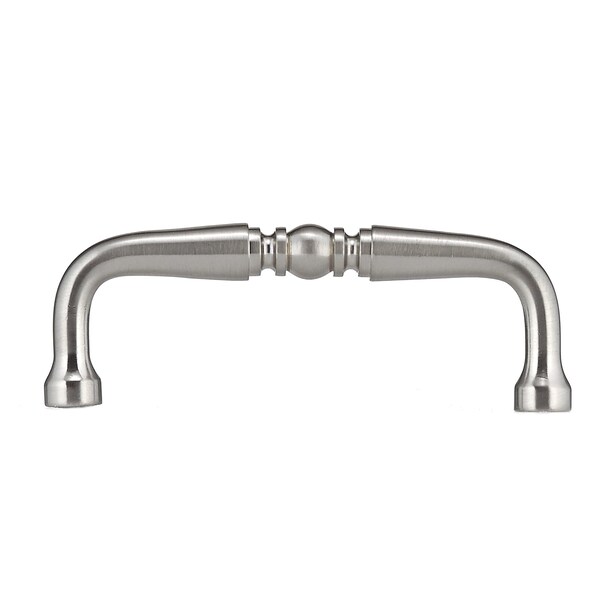 Richelieu 3 in. (76 mm) Center-to-Center Brushed Nickel Traditional Drawer Pull - BP1450195