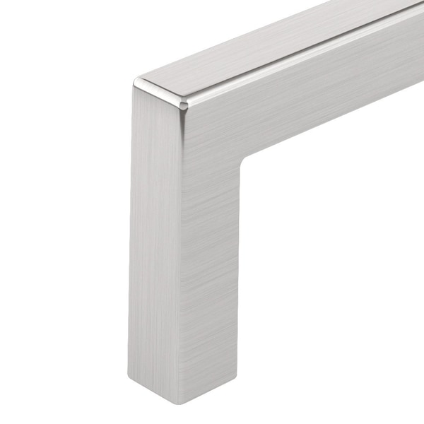 Richelieu Lambton Collection 5 1/16-inch (128 mm) Brushed Nickel Modern Rectangular Cabinet Pull - BP873128195