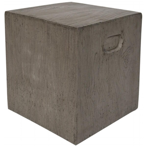 Safavieh Cube Concrete Accent Table- Dark Grey - 16.5 x 14.9 x 14.9 in. - VNN1003A