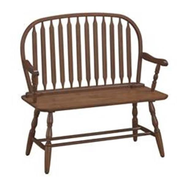 Carolina Chair & Table Carolina Chair  Windsor Wooden Bench, Elm - 42-ELM