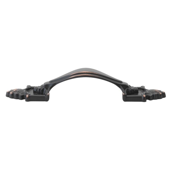 Gliderite Hardware 3-1/2 in. Center to Center Oil Rubbed Bronze Rustic Cabinet Pull - 4116-ORB, 25PK - 4116-ORB-25