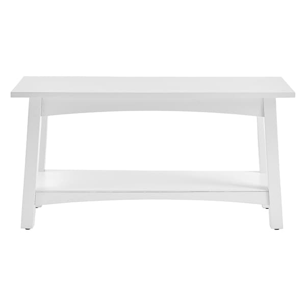 Alaterre Furniture Craftsbury 36"W Wood Entryway Bench - ANCB03WH