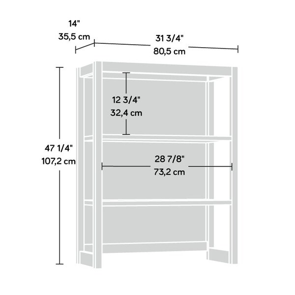 Sauder Cannery Bridge Utility Hutch Sm , Attaches to <a href= in./Products/429515 - 429554
