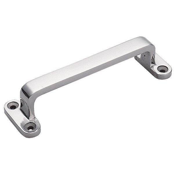 Sugatsune Pull Handle, 5-3/16 In. H, Polished, Unthr. Through Holes - FT-150
