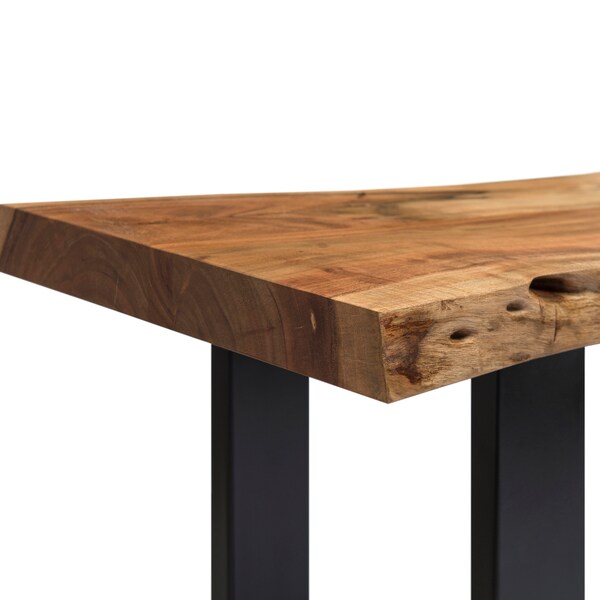 Alaterre Furniture Alpine Natural Live Edge Wood 36" Bench - AWAA0320