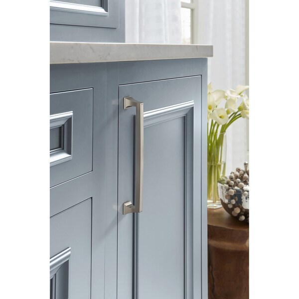 Amerock Mulholland 8 inch 203mm Center-to-Center Polished Nickel Cabinet Pull - BP53535PN